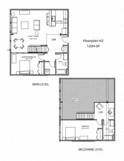 two floor plans showing the upstairs and downstairs floors of a house